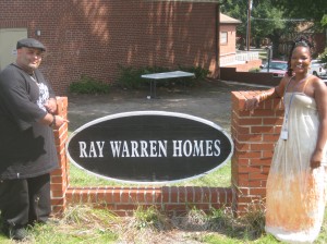 Jorge with Sabrina Abney, the head of B&G Club  in Ray Warren Homes