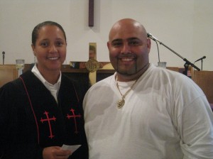 Jorge with the Rev. Dr. Madeline McClenney-Sadler